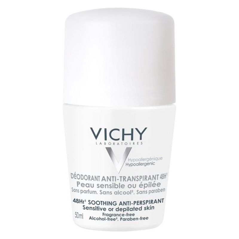VICHY DÉODORANT ROLL-ON ANTI-TRANSPIRANT 48H Peau sensible ou épilée