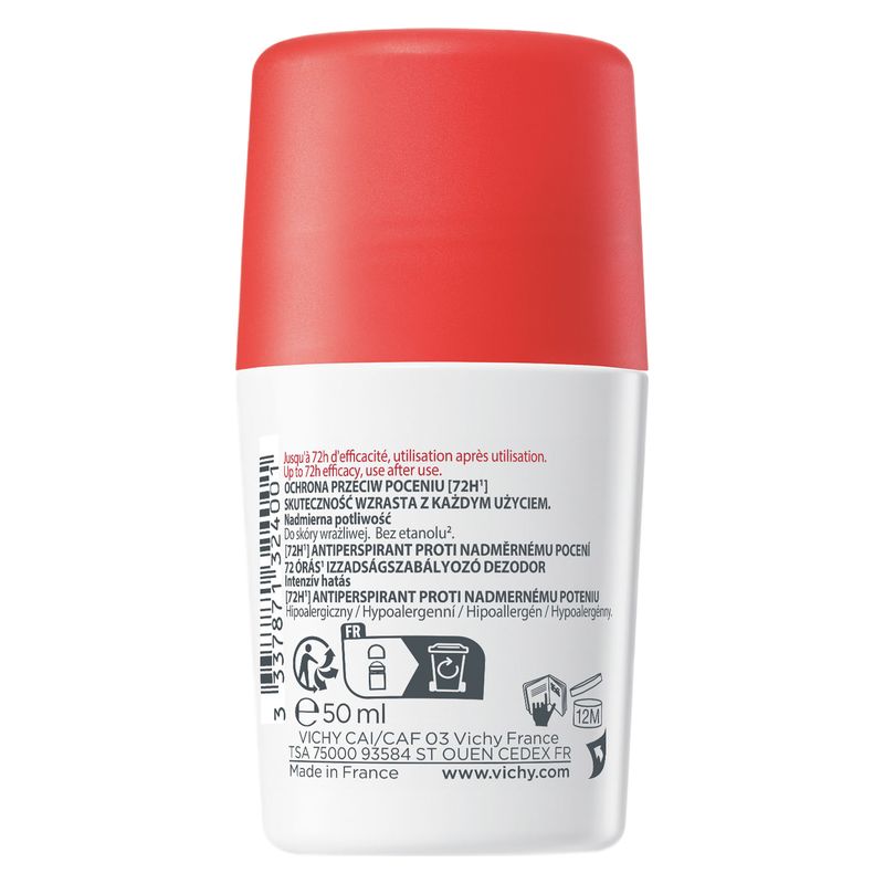 VICHY - Deodorante Roll-On Stress Resist Traitement Anti-Transpirant 72H