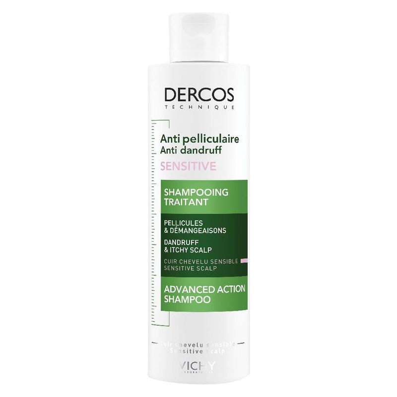 VICHY DERCOS TECHNIQUE Anti pelliculaire Anti dandruff SENSITIVE SHAMPOOING TRAITANT