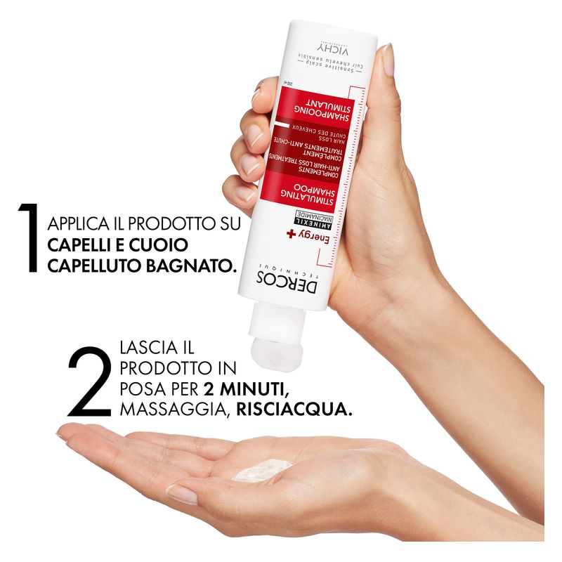 VICHY - Dercos Technique Energy + Aminexil Niacinamide Stimulating Shampoo VICHY - Dercos Technique Energy + Aminexil Niacinamide Stimulating Shampoo