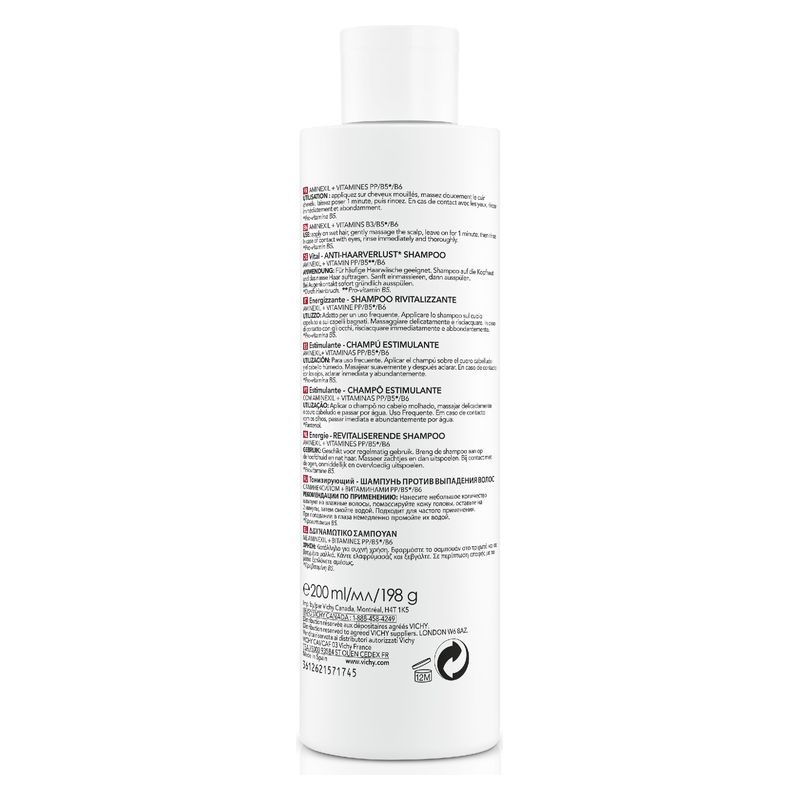 VICHY - Dercos Technique Energy + Aminexil Niacinamide Stimulating Shampoo VICHY - Dercos Technique Energy + Aminexil Niacinamide Stimulating Shampoo