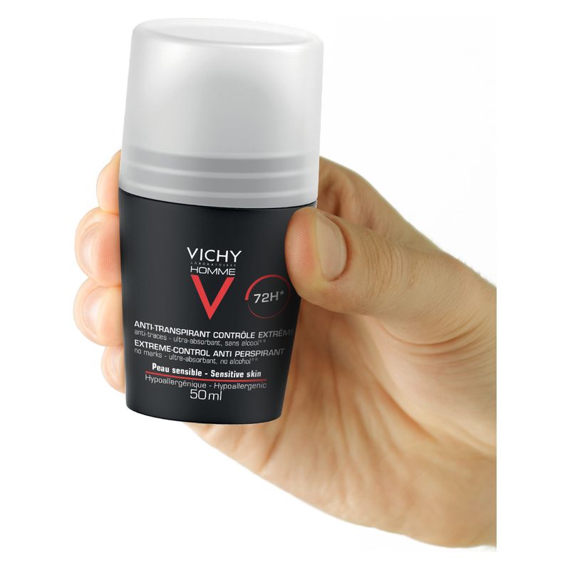 VICHY - Homme Anti-Transpirant Contrôle Extrême Peau Sensible 72H VICHY - Homme Anti-Transpirant Contrôle Extrême Peau Sensible 72H