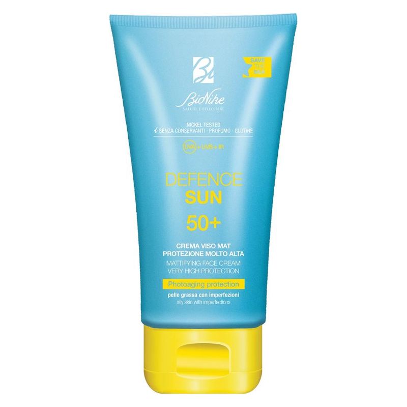 BIONIKE DEFENCE SUN CREMA VISO MAT SPF50+
