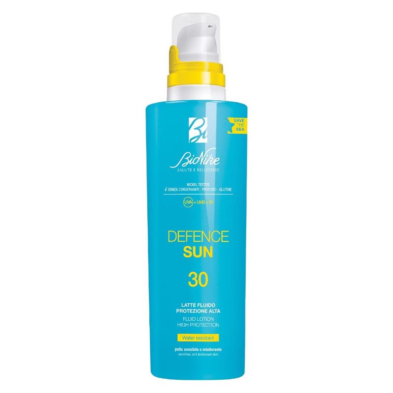 BIONIKE - SUN DEFENCE SUN LATTE FLUIDO PROTEZIONE ALTA SPF 30 BIONIKE - SUN DEFENCE SUN LATTE FLUIDO PROTEZIONE ALTA SPF 30