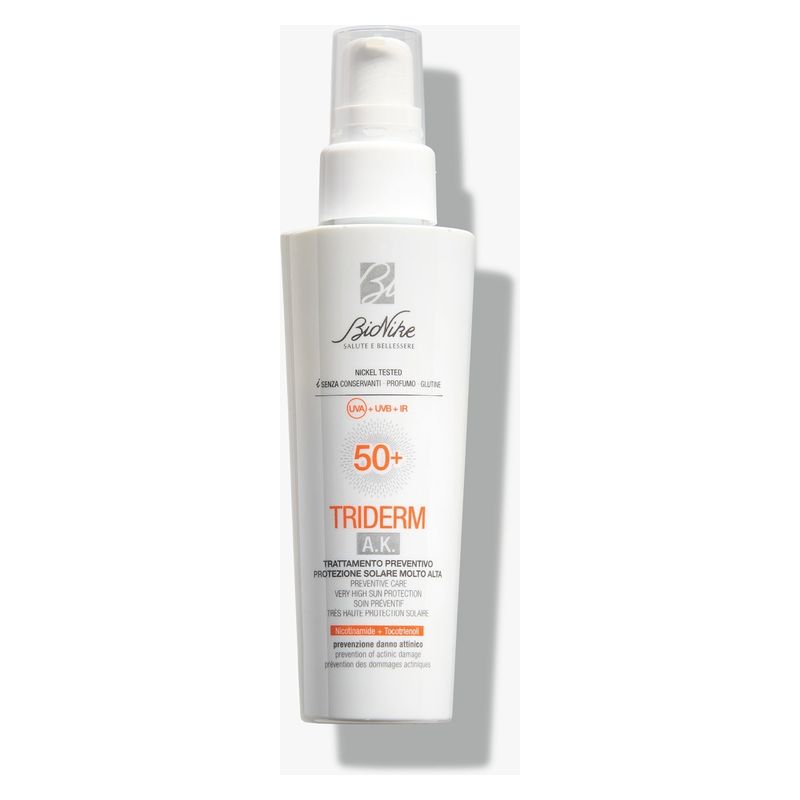 BIONIKE - Triderm Ak Trattamento Preventivo Protezione Solare Molto Alta Spf 50+ BIONIKE - Triderm Ak Trattamento Preventivo Protezione Solare Molto Alta Spf 50+