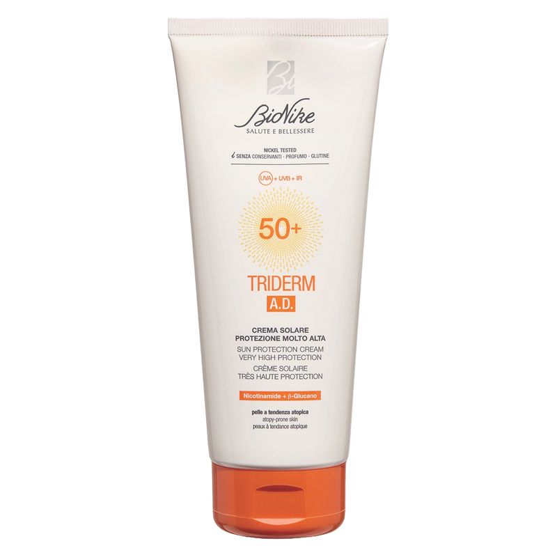 BIONIKE - Triderm A.D. Crema Solare Protezione Molto Alta Spf 50+ BIONIKE - Triderm A.D. Crema Solare Protezione Molto Alta Spf 50+
