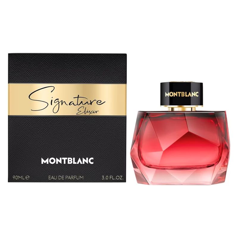 Montblanc Signature Elixir, Eau de Parfum Donna, 90 ml Spray, Profumo femminile intenso, ambrato e floreale