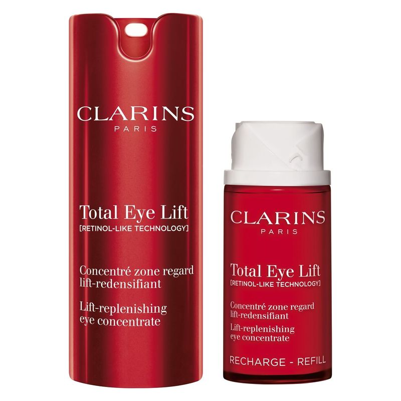 Clarins Total Eye Lift, Concentrato Contorno Occhi Lift-Redensificante, 15 ml, Ricarica, Trattamento Antirughe e Anti-occhiaie Effetto Lifting Clarins Total Eye Lift, Concentrato Contorno Occhi Lift-Redensificante, 15 ml, Ricarica, Trattamento Antirughe e Anti-occhiaie Effetto Lifting