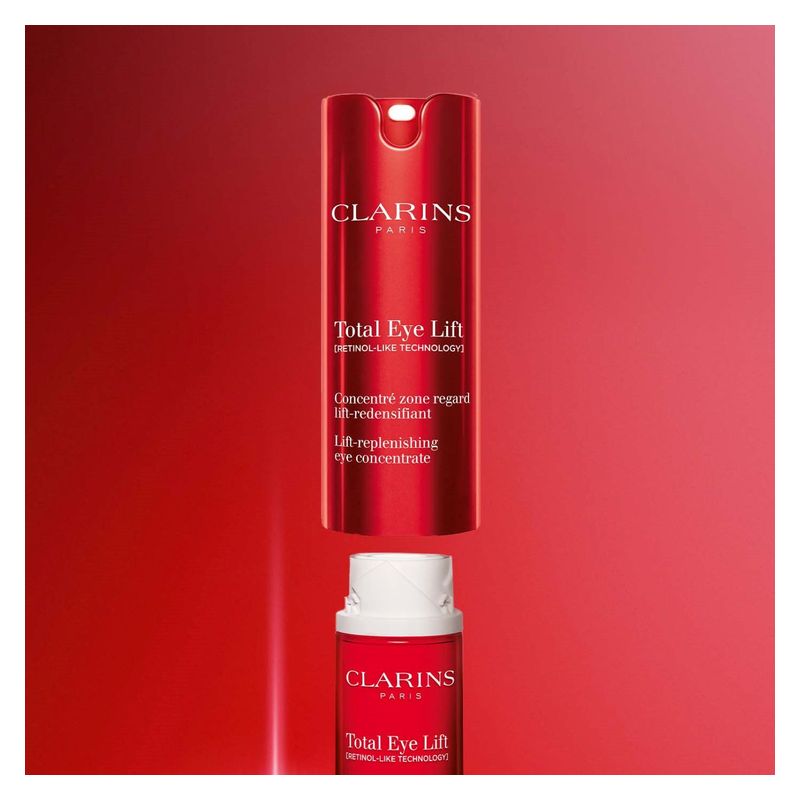 Clarins Total Eye Lift, Concentrato Contorno Occhi Lift-Redensificante, 15 ml, Ricarica, Trattamento Antirughe e Anti-occhiaie Effetto Lifting Clarins Total Eye Lift, Concentrato Contorno Occhi Lift-Redensificante, 15 ml, Ricarica, Trattamento Antirughe e Anti-occhiaie Effetto Lifting