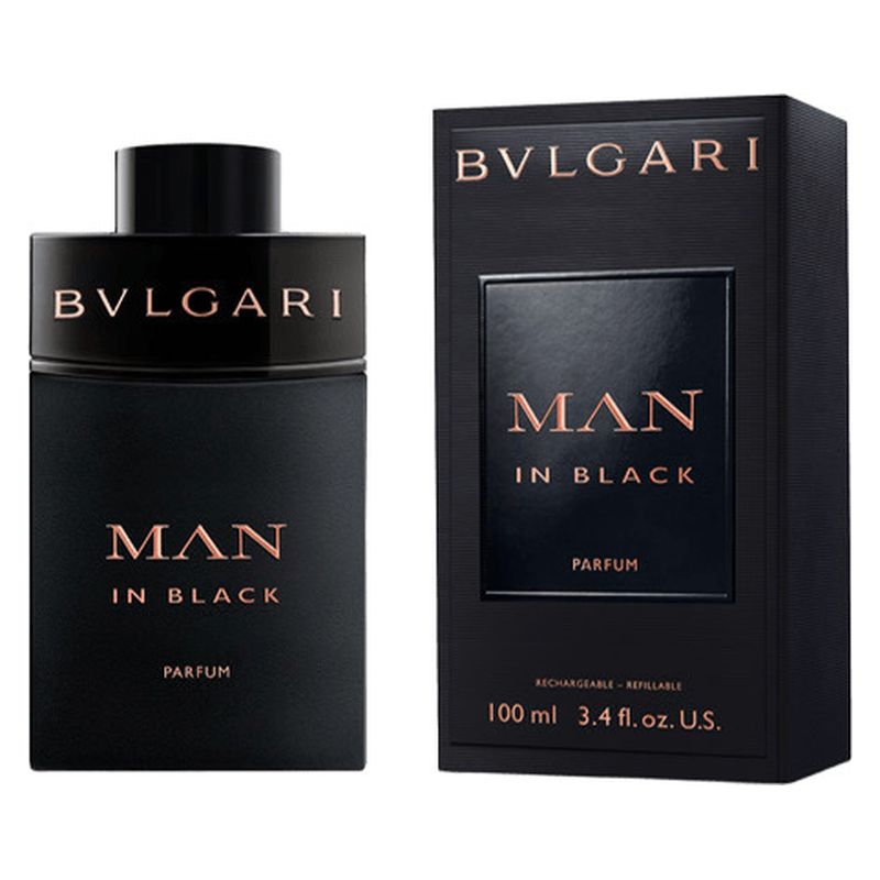Bulgari Man In Black, Parfum Uomo, 100 ml Spray Ricaricabile, Profumo maschile ambrato legnoso, Fragranza intensa, seducente e carismatica Bulgari Man In Black, Parfum Uomo, 100 ml Spray Ricaricabile, Profumo maschile ambrato legnoso, Fragranza intensa, seducente e carismatica