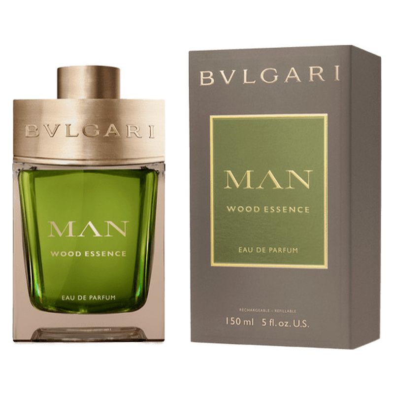 Bulgari Man Wood Essence, Eau de Parfum Uomo, 150 ml Spray Ricaricabile, Profumo Maschile dalla Fragranza Legnosa, Fresca e Aromatica