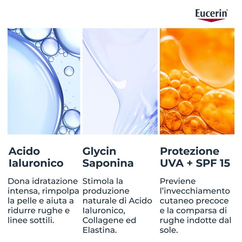 Eucerin - Hyaluron-Filler + 3X Effect Crema Giorno Spf 15 Pelle Secca