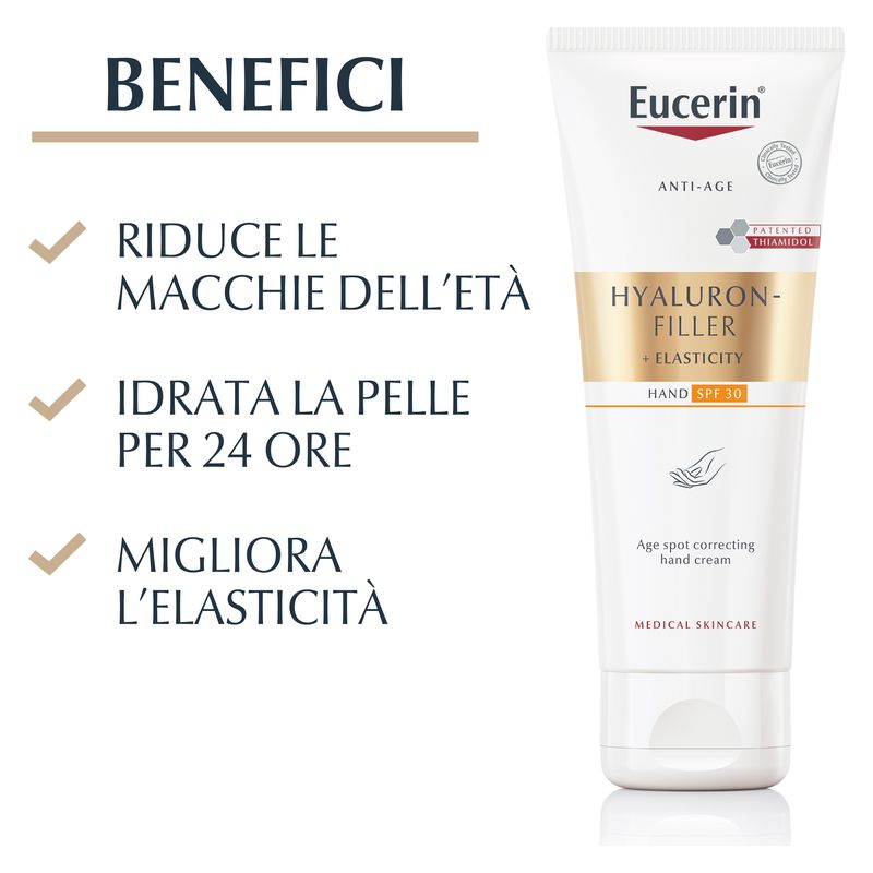 Eucerin - Hyaluron-Filler + Elasticity Crema Mani Spf 30
