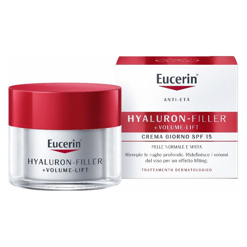Eucerin - HYALURON-FILLER + VOLUME-LIFT CREMA GIORNO SPF 15 PELLE NORMALE E MISTA Eucerin - HYALURON-FILLER + VOLUME-LIFT CREMA GIORNO SPF 15 PELLE NORMALE E MISTA