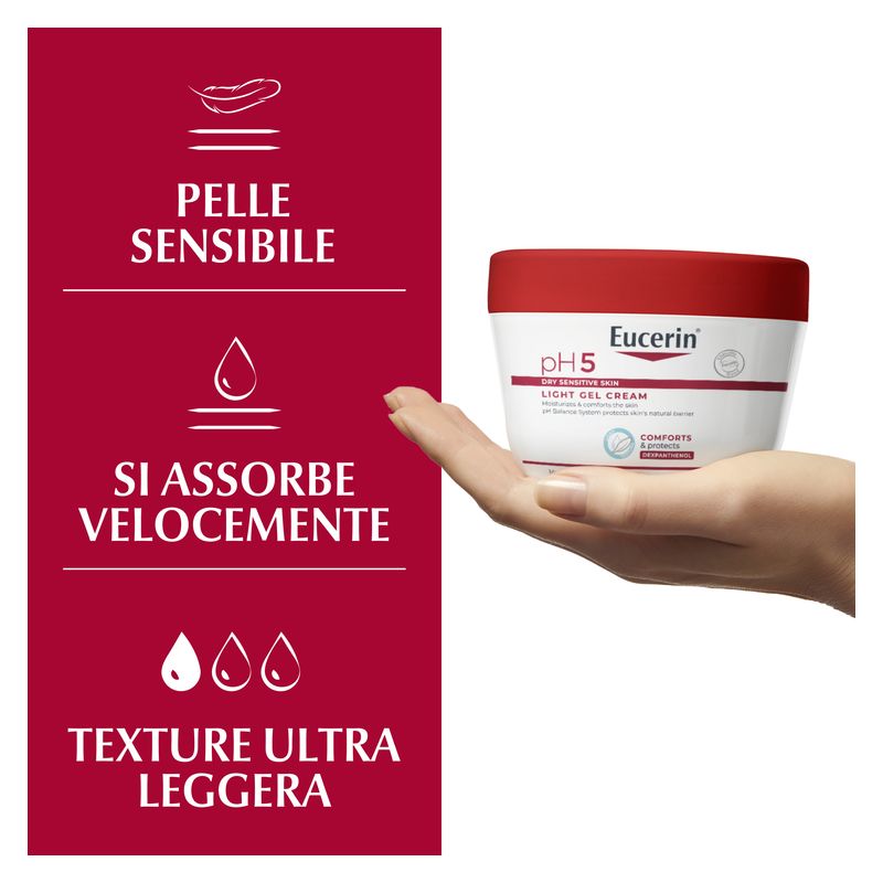 Eucerin - Crema Gel Idratante Ph 5 Pelle Sensibile