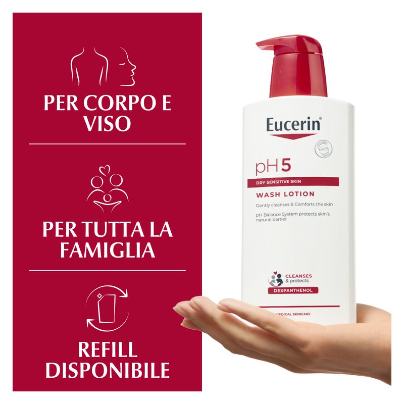Eucerin - Detergente Fluido Pelle Sensibile E Secca Ph 5 Eucerin - Detergente Fluido Pelle Sensibile E Secca Ph 5