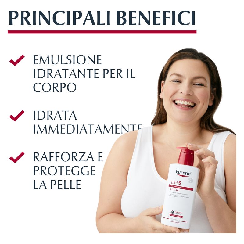 Eucerin - Emulsione Corpo Idratante Pelle Sensibile E Secca Ph 5