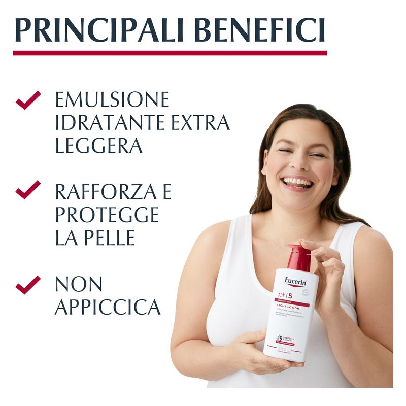 Eucerin - Emulsione Idratante Extra Leggera Pelle Sensibile Ph 5