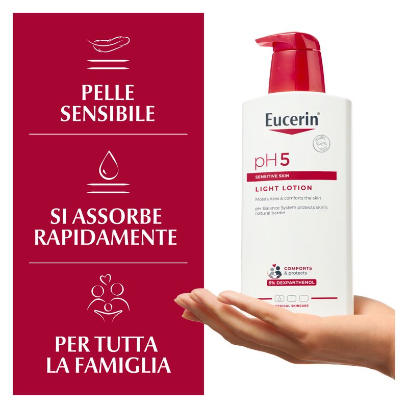 Eucerin - Emulsione Idratante Extra Leggera Pelle Sensibile Ph 5