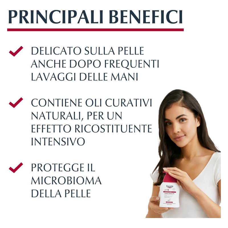 Eucerin - Olio Detergente Mani Sechhe E Sensibili Ph 5
