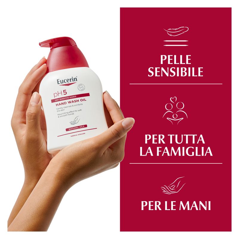 Eucerin - Olio Detergente Mani Sechhe E Sensibili Ph 5