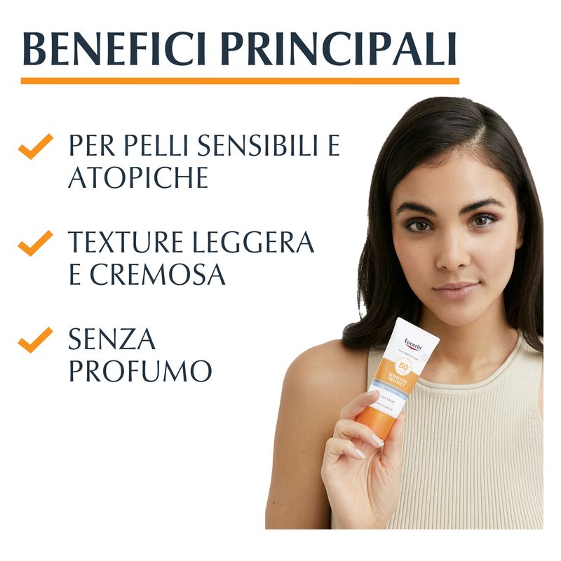 Eucerin - Sun Protection Sensitive Protect Face Sun Creme Spf 50+ Eucerin - Sun Protection Sensitive Protect Face Sun Creme Spf 50+
