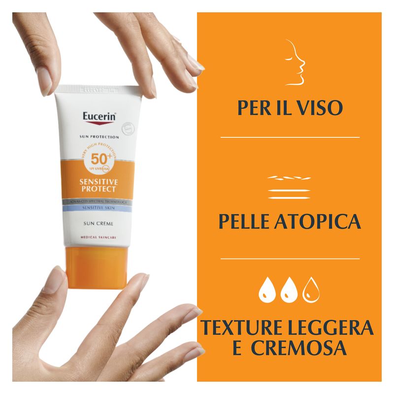 Eucerin - Sun Protection Sensitive Protect Face Sun Creme Spf 50+ Eucerin - Sun Protection Sensitive Protect Face Sun Creme Spf 50+