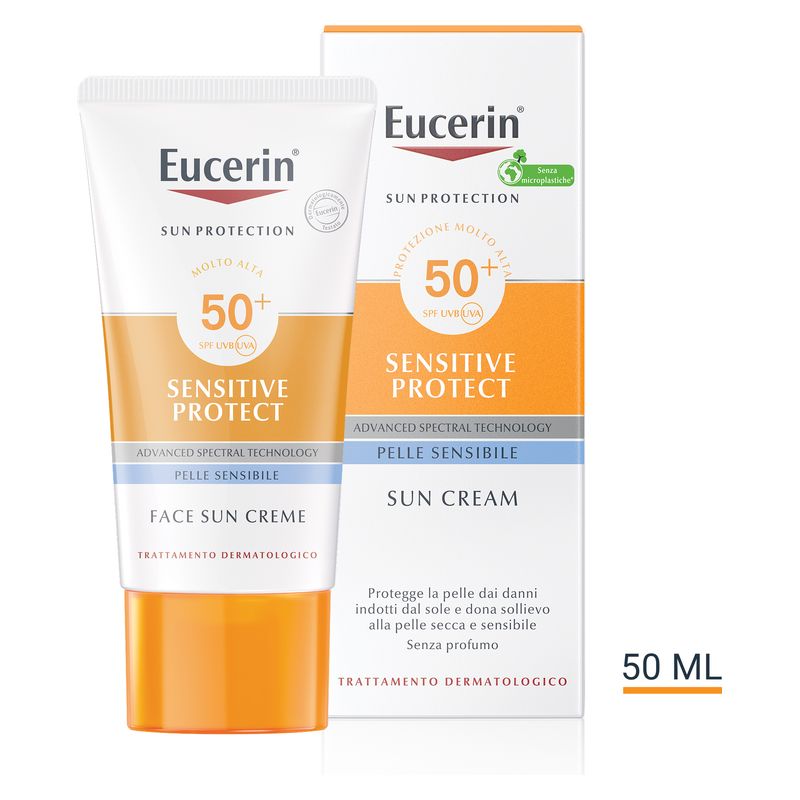Eucerin - Sun Protection Sensitive Protect Face Sun Creme Spf 50+ Eucerin - Sun Protection Sensitive Protect Face Sun Creme Spf 50+