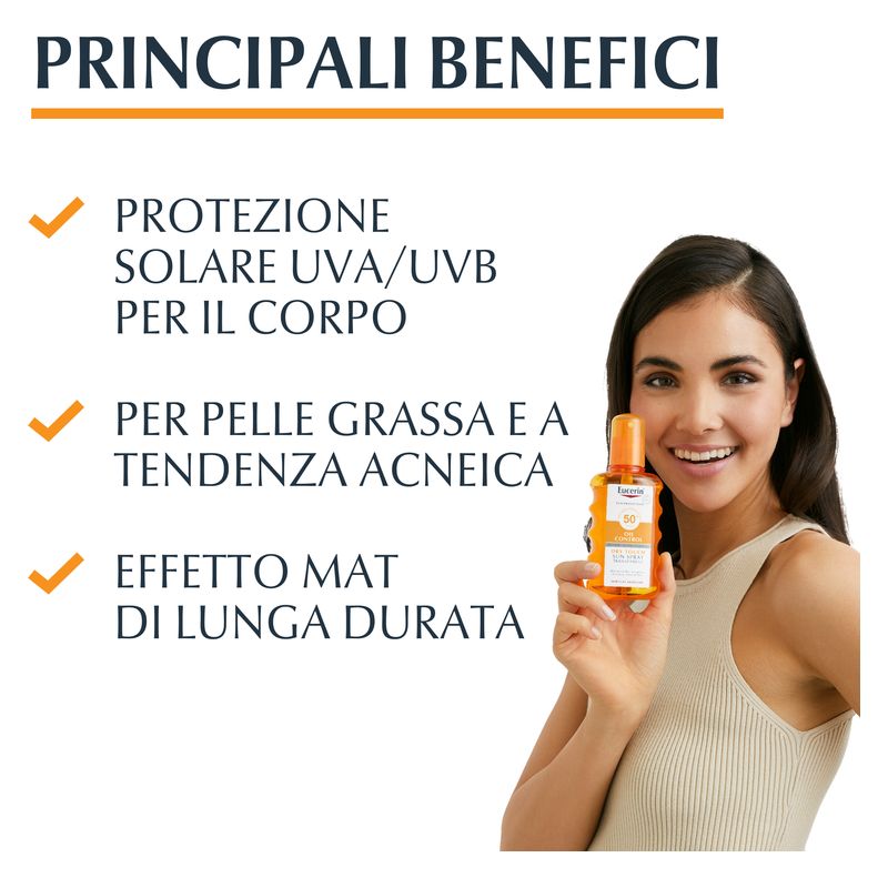Eucerin - Sun Protection Sensitive Protect Sun Spray Transparent Dry Touch Spf 50 Eucerin - Sun Protection Sensitive Protect Sun Spray Transparent Dry Touch Spf 50