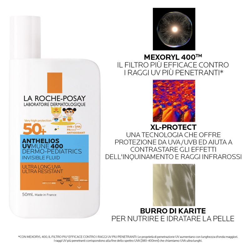 LA ROCHE-POSAY - Anthelios Uvmune 400 Dermo-Pediatrics Invisible Fluid Spf 50+