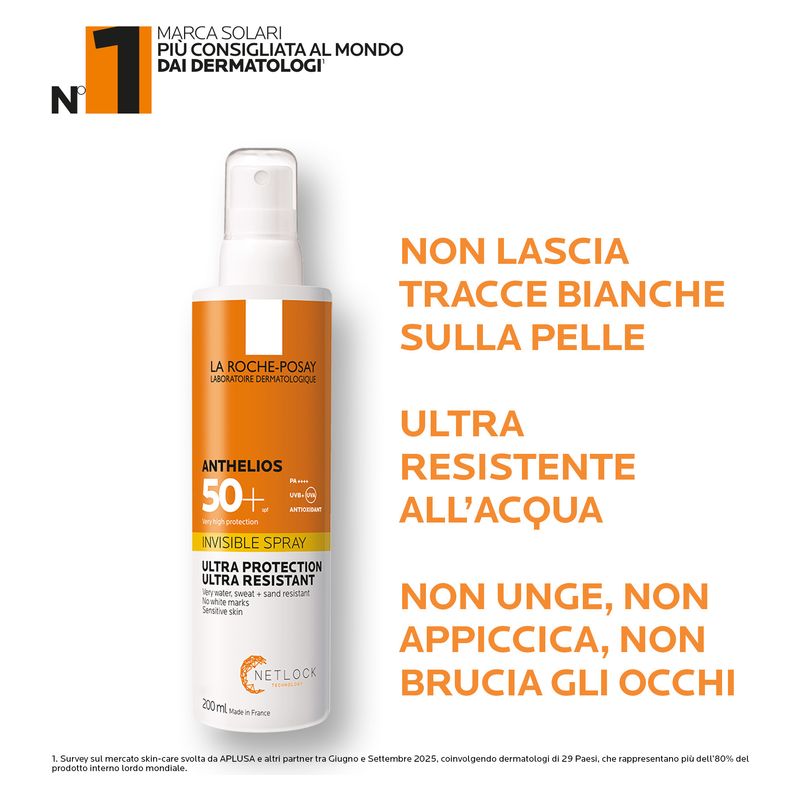 LA ROCHE-POSAY - Anthelios Spray Invisible Haute Protection Ultra Resistent Spf 50+ LA ROCHE-POSAY - Anthelios Spray Invisible Haute Protection Ultra Resistent Spf 50+