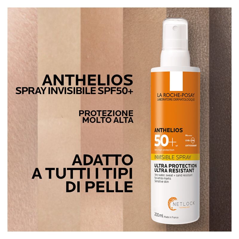 LA ROCHE-POSAY - Anthelios Spray Invisible Haute Protection Ultra Resistent Spf 50+ LA ROCHE-POSAY - Anthelios Spray Invisible Haute Protection Ultra Resistent Spf 50+