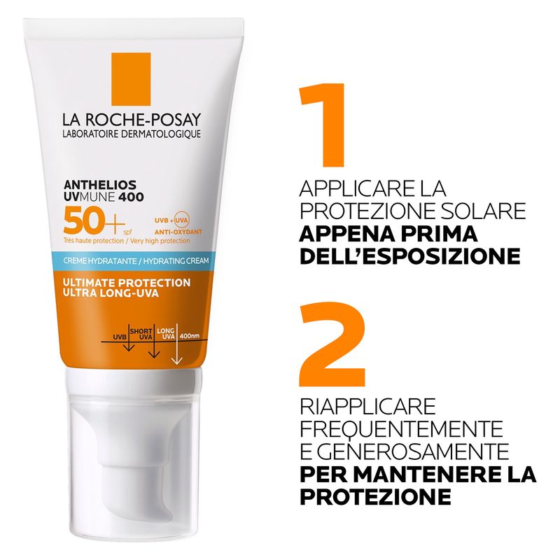LA ROCHE-POSAY - Anthelios Uvmune 400 Hydrating Cream Ultra Long-Uva Spf 50+ LA ROCHE-POSAY - Anthelios Uvmune 400 Hydrating Cream Ultra Long-Uva Spf 50+