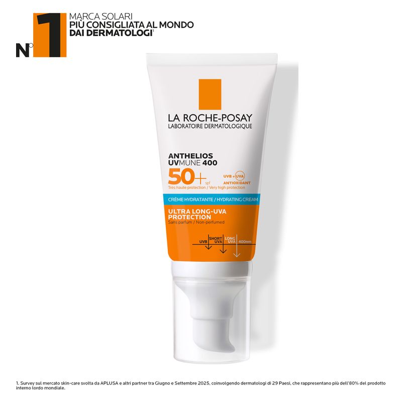 LA ROCHE-POSAY - Anthelios Uvmune 400 Hydrating Cream Ultra Long-Uva Non-Perfumed Spf 50+ LA ROCHE-POSAY - Anthelios Uvmune 400 Hydrating Cream Ultra Long-Uva Non-Perfumed Spf 50+