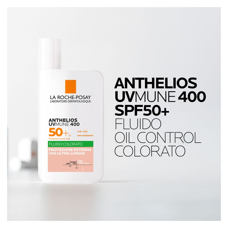 LA ROCHE-POSAY - Anthelios Uvmune 400 Fluide Teinté Ultra Long-Uva Protection Spf50+ LA ROCHE-POSAY - Anthelios Uvmune 400 Fluide Teinté Ultra Long-Uva Protection Spf50+