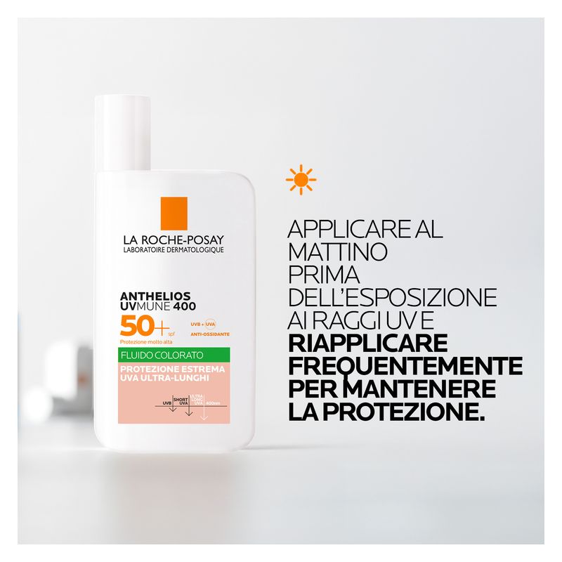 LA ROCHE-POSAY - Anthelios Uvmune 400 Fluide Teinté Ultra Long-Uva Protection Spf50+ LA ROCHE-POSAY - Anthelios Uvmune 400 Fluide Teinté Ultra Long-Uva Protection Spf50+
