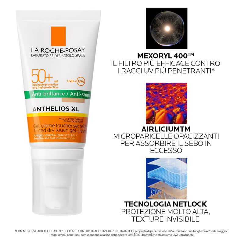 LA ROCHE-POSAY - Anthelios Uvmune 400 Oil Control Gel-Creme Teinté Spf 50+ LA ROCHE-POSAY - Anthelios Uvmune 400 Oil Control Gel-Creme Teinté Spf 50+