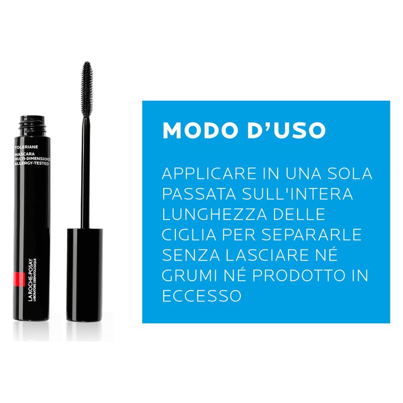 LA ROCHE-POSAY - Toleriane Mascara Waterproof - Mascara Ad Elevata Tollerabilità Per Occhi Sensibili LA ROCHE-POSAY - Toleriane Mascara Waterproof - Mascara Ad Elevata Tollerabilità Per Occhi Sensibili