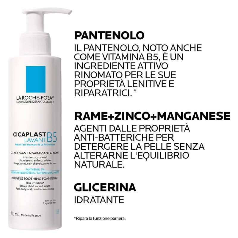 LA ROCHE-POSAY - Cicaplast B5 Lavant Gel Moussant Assainissant Apaisant LA ROCHE-POSAY - Cicaplast B5 Lavant Gel Moussant Assainissant Apaisant