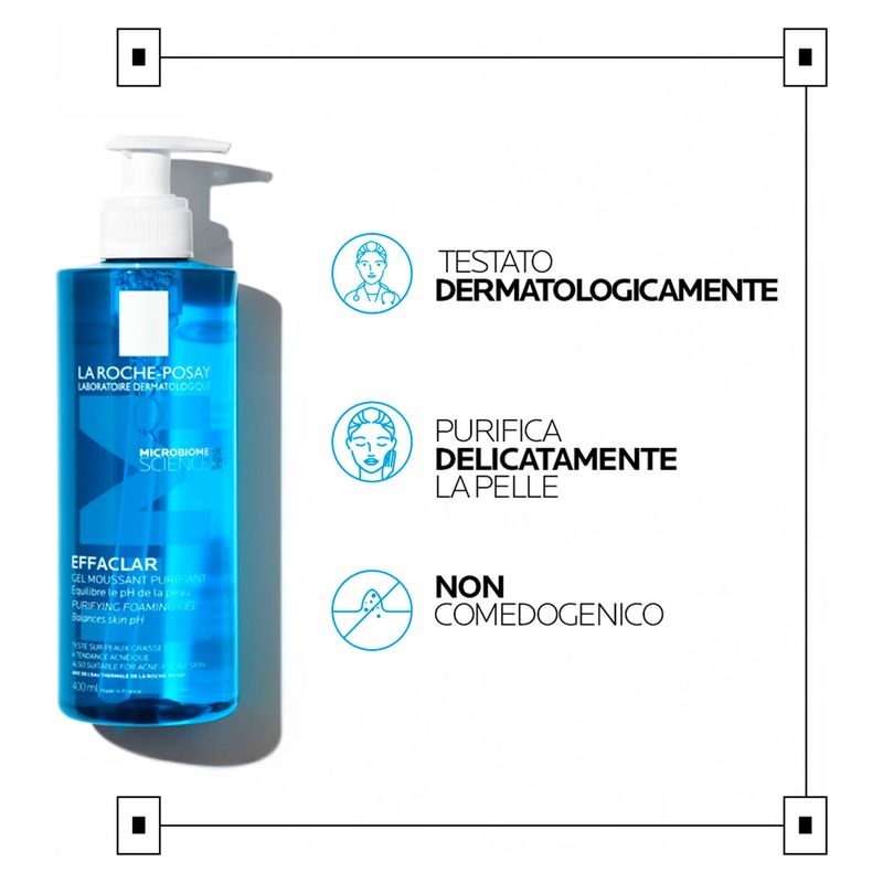 LA ROCHE-POSAY - Effaclar Gel Moussant Purifiant Peaux Grasses Et Sensibles LA ROCHE-POSAY - Effaclar Gel Moussant Purifiant Peaux Grasses Et Sensibles