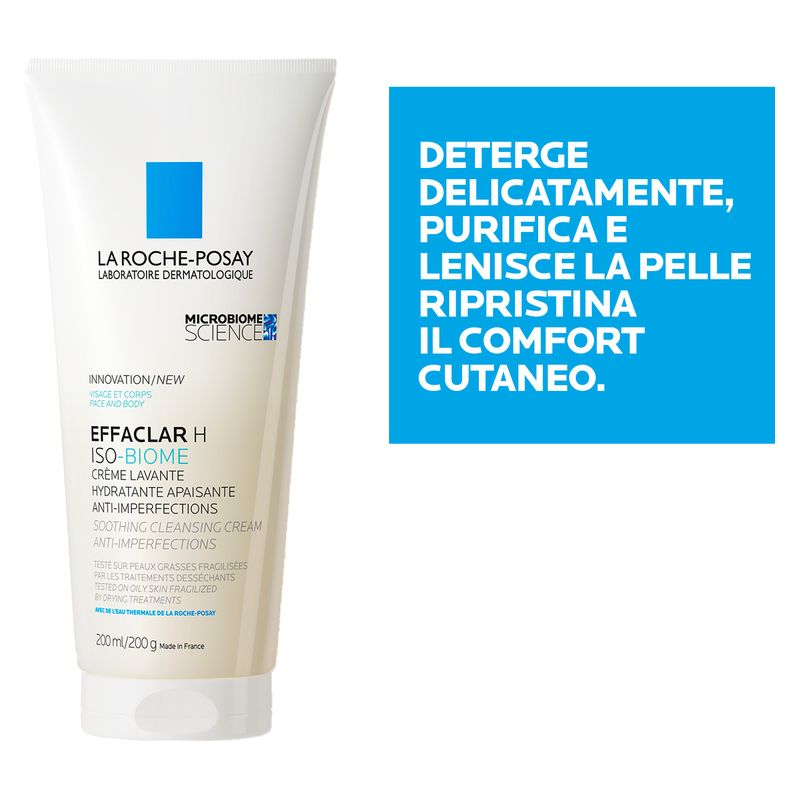 LA ROCHE-POSAY - Posay Effaclar H Iso-Biome Crème Lavante Hydratante Apaisante Anti-Imperfections LA ROCHE-POSAY - Posay Effaclar H Iso-Biome Crème Lavante Hydratante Apaisante Anti-Imperfections