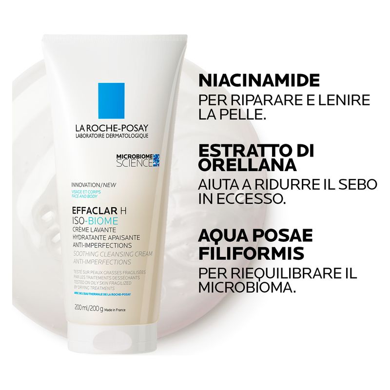 LA ROCHE-POSAY - Posay Effaclar H Iso-Biome Crème Lavante Hydratante Apaisante Anti-Imperfections LA ROCHE-POSAY - Posay Effaclar H Iso-Biome Crème Lavante Hydratante Apaisante Anti-Imperfections