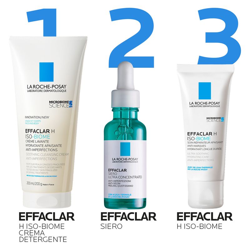 LA ROCHE-POSAY - Posay Effaclar H Iso-Biome Crème Lavante Hydratante Apaisante Anti-Imperfections LA ROCHE-POSAY - Posay Effaclar H Iso-Biome Crème Lavante Hydratante Apaisante Anti-Imperfections