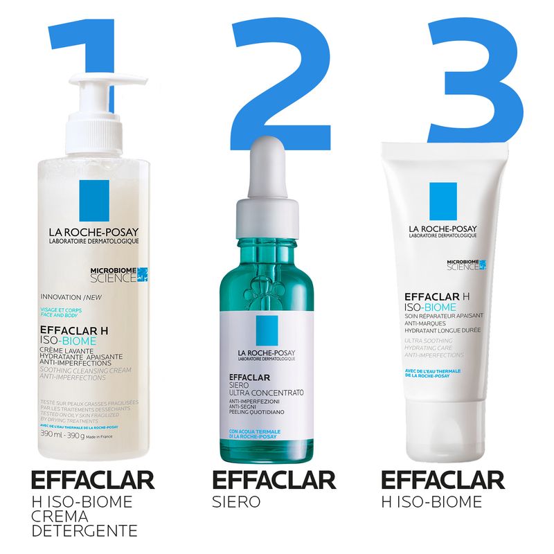 LA ROCHE-POSAY - Posay Effaclar H Iso-Biome Crème Lavante Hydratante Apaisante Anti-Imperfections LA ROCHE-POSAY - Posay Effaclar H Iso-Biome Crème Lavante Hydratante Apaisante Anti-Imperfections