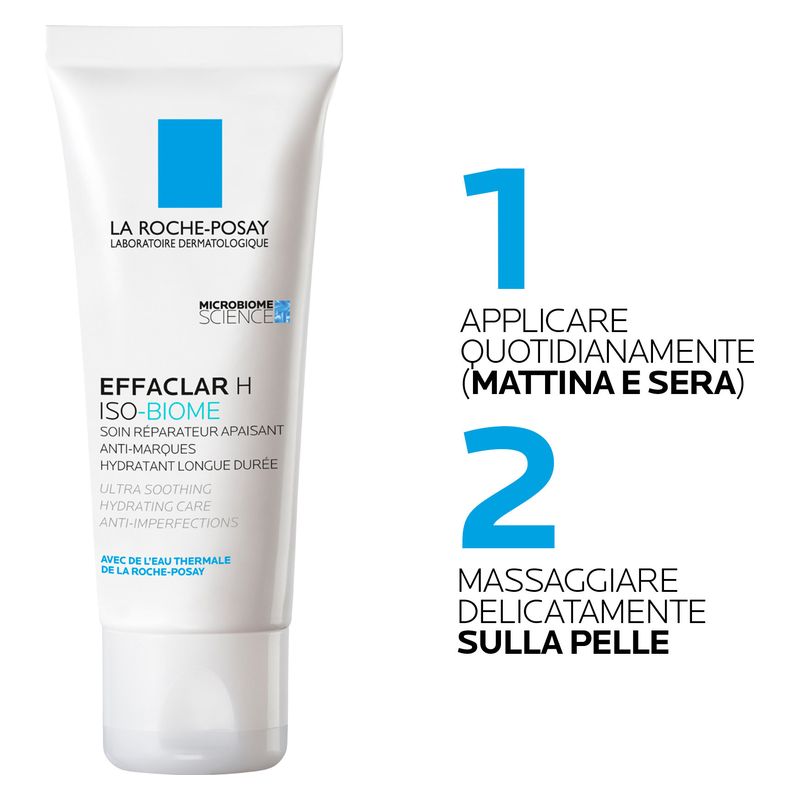 LA ROCHE-POSAY - Effaclar H Iso-Biome Soin Réparateur Apaisant Anti-Marques LA ROCHE-POSAY - Effaclar H Iso-Biome Soin Réparateur Apaisant Anti-Marques