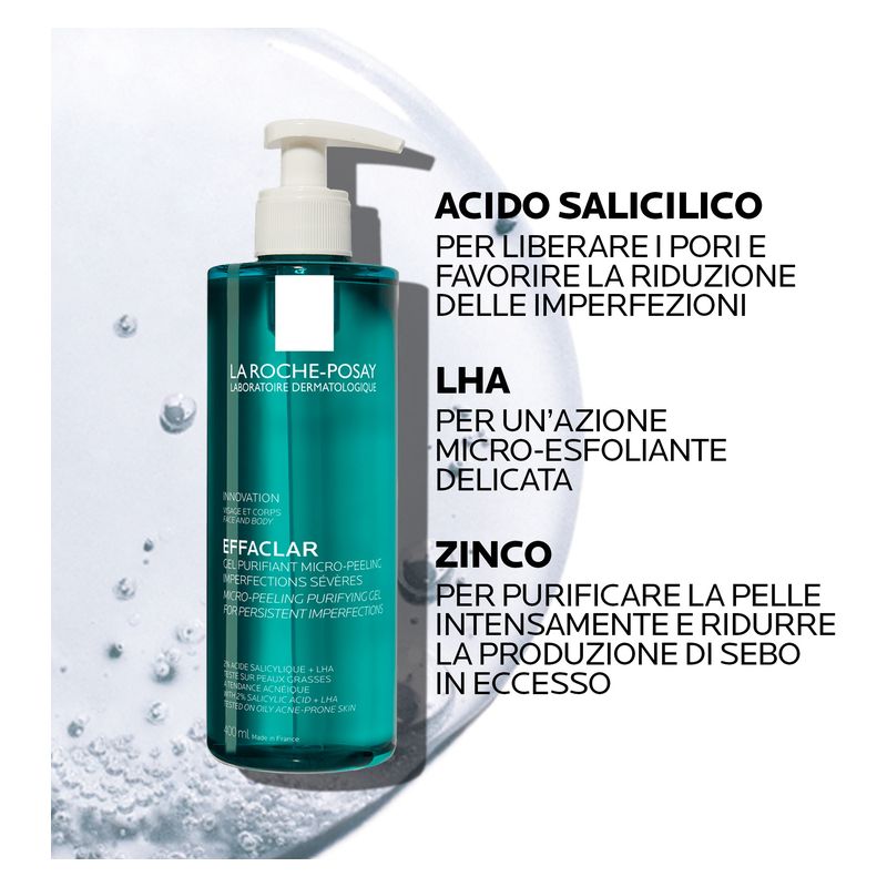 LA ROCHE-POSAY - Effaclar Gel Purifiant Micro-Peeling Imperfections Sévères LA ROCHE-POSAY - Effaclar Gel Purifiant Micro-Peeling Imperfections Sévères