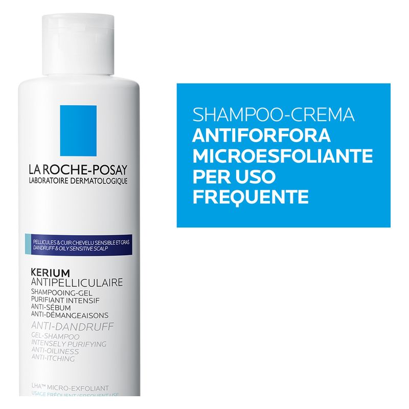 LA ROCHE-POSAY - Kerium Antipeculaire Shampooing-Gel Purifiant Intensif Anti-Sandruff LA ROCHE-POSAY - Kerium Antipeculaire Shampooing-Gel Purifiant Intensif Anti-Sandruff