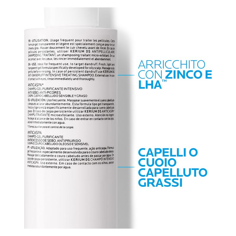 LA ROCHE-POSAY - Kerium Antipeculaire Shampooing-Gel Purifiant Intensif Anti-Sandruff LA ROCHE-POSAY - Kerium Antipeculaire Shampooing-Gel Purifiant Intensif Anti-Sandruff