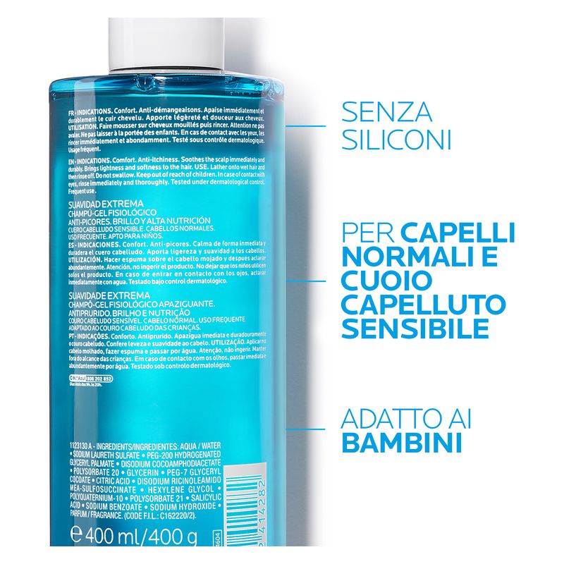 LA ROCHE-POSAY - Kerium Doux Extreme Shampooing-Gel Physiologique Extra Gentle LA ROCHE-POSAY - Kerium Doux Extreme Shampooing-Gel Physiologique Extra Gentle