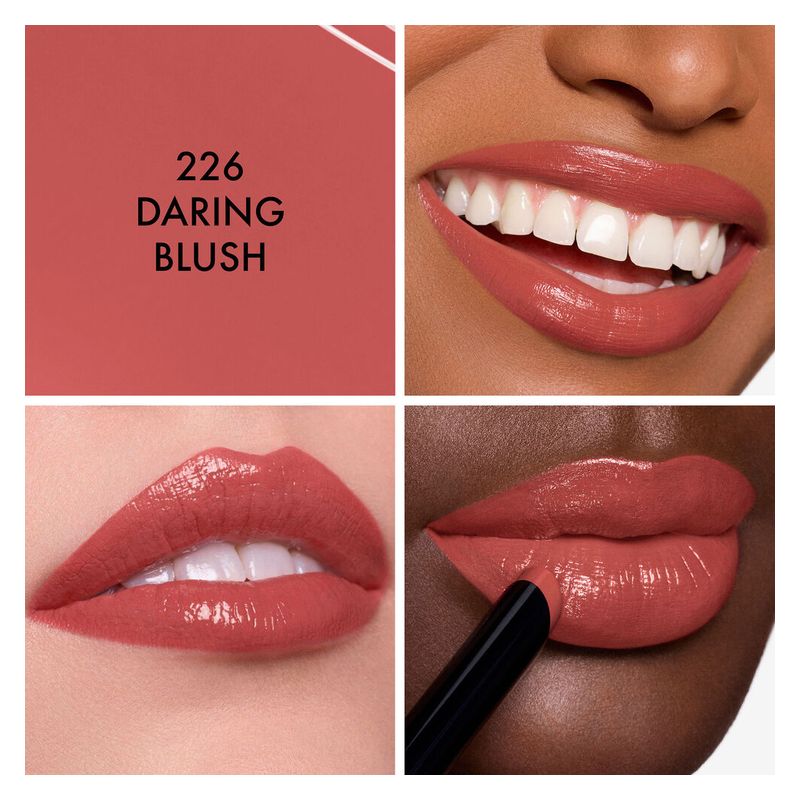 Dior Rouge Dior On Stage, Rossetto Lunga Tenuta, 2.2 g, 226 Daring Blush, Finish Brillante, Idratante e Rimpolpante, Colore Intenso Dior Rouge Dior On Stage, Rossetto Lunga Tenuta, 2.2 g, 226 Daring Blush, Finish Brillante, Idratante e Rimpolpante, Colore Intenso